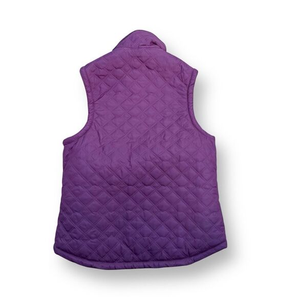 C.E. Schmidt Workwear Purple Plaid Flannel Lined Vest Size Small Work Quilted - Picture 3 of 4